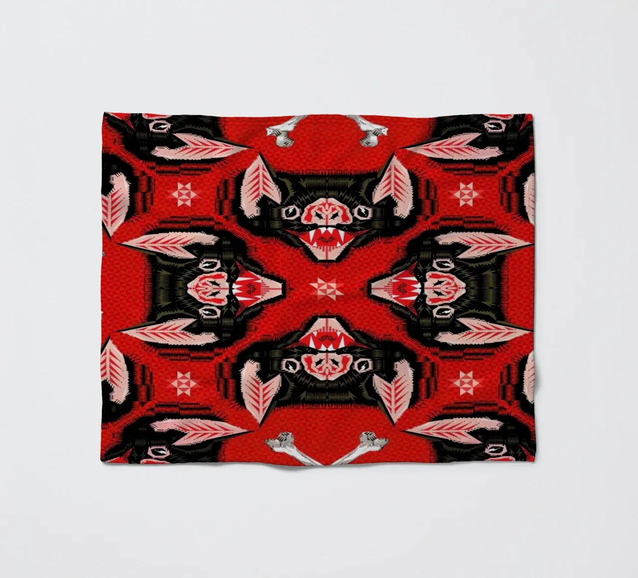 Batface Pattern coperta in pile da Chobopop