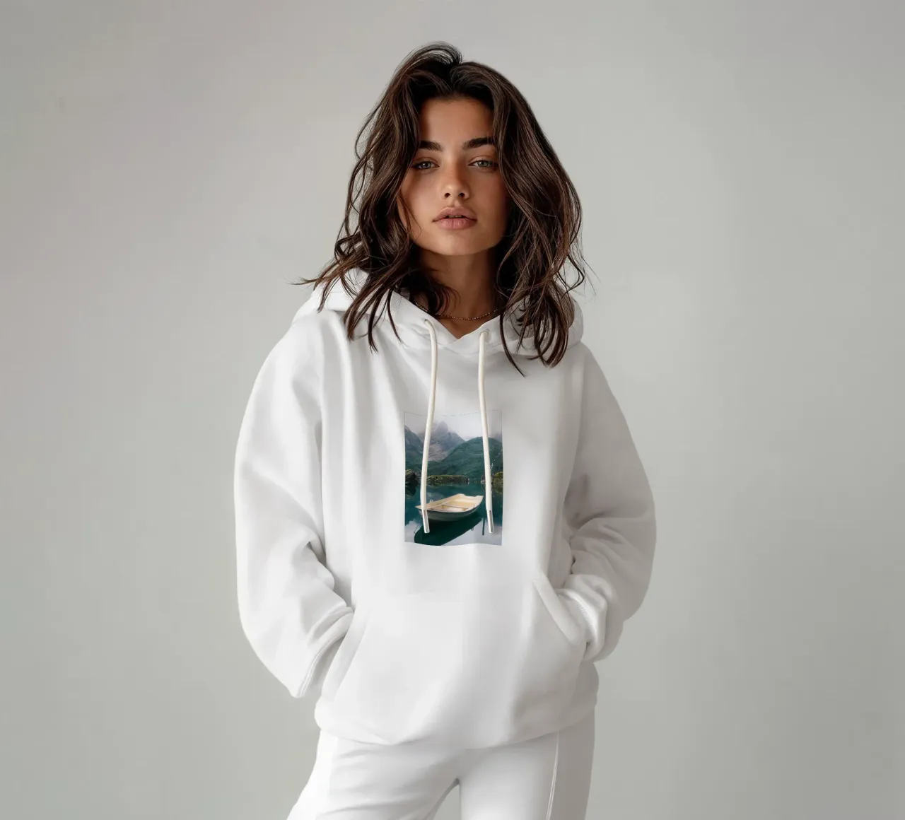 Serenity Afloat felpa con cappuccio da FujiPrints