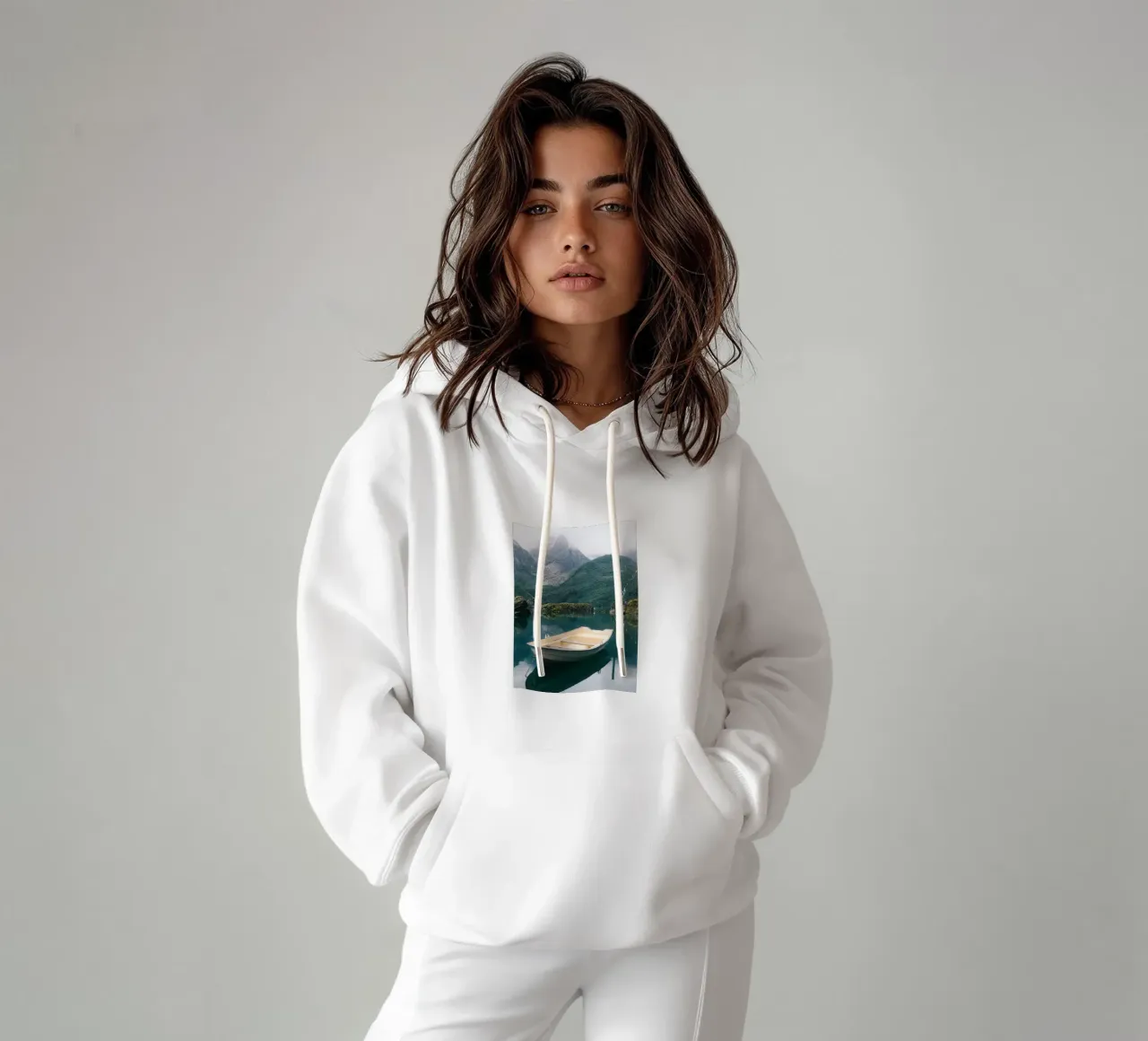 Serenity Afloat felpa con cappuccio da FujiPrints