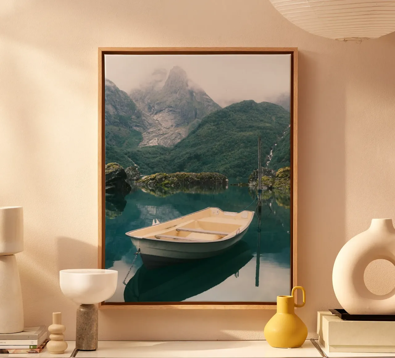 Serenity Afloat tela con Cornice a cassetta da FujiPrints
