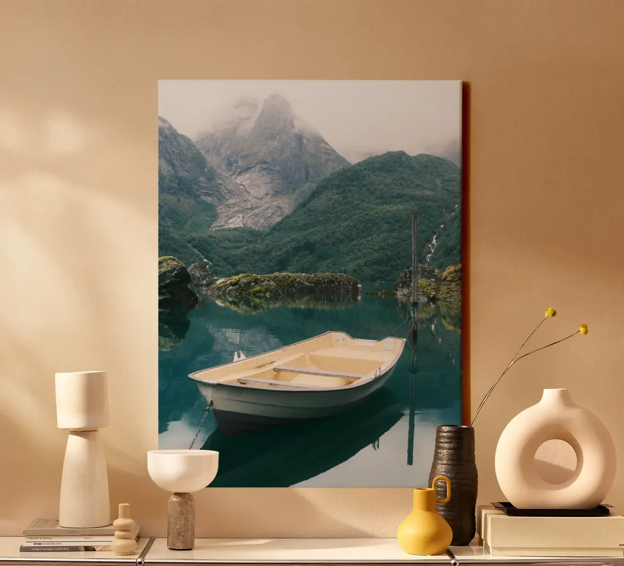 Serenity Afloat tela con Cornice a cassetta da FujiPrints