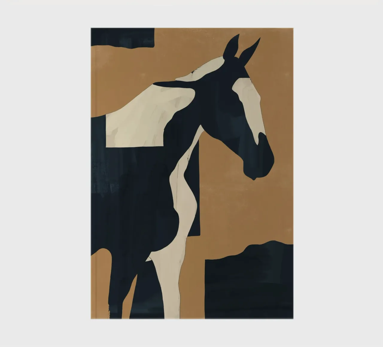 Caballo minimalista abstracto 6 cuaderno de ThingDesign