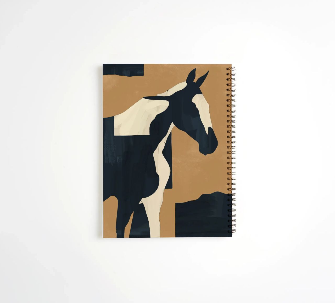 Abstract Minimal Horse 6 spiral notebook by ThingDesign