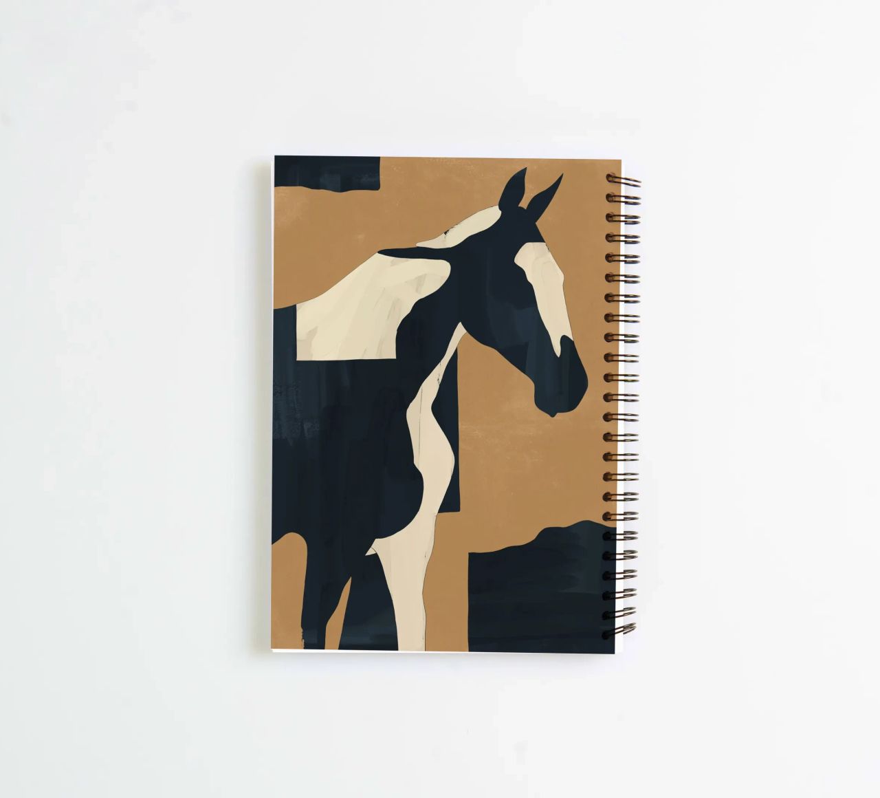 Abstract Minimal Horse 6 spiral notebook by ThingDesign