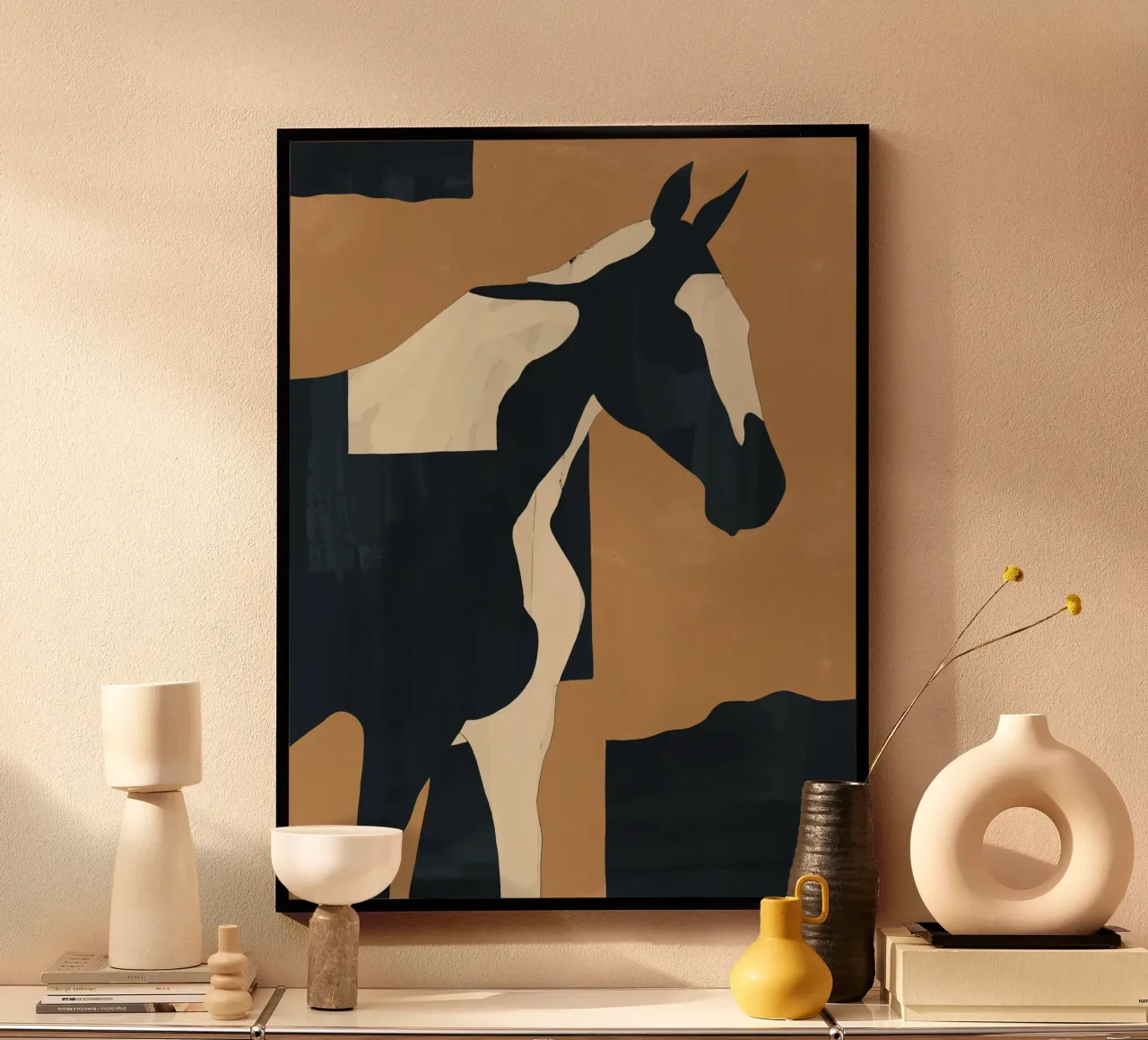 Cavallo astratto minimale 6 poster da ThingDesign