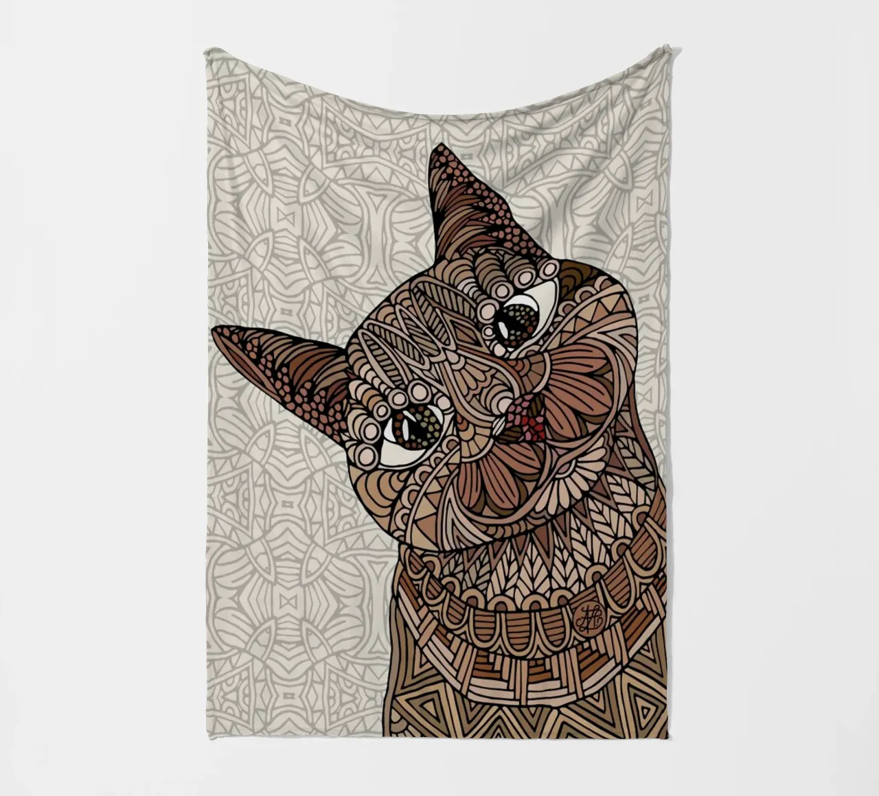 Hello Beautiful fleece blanket by Angelika Parker