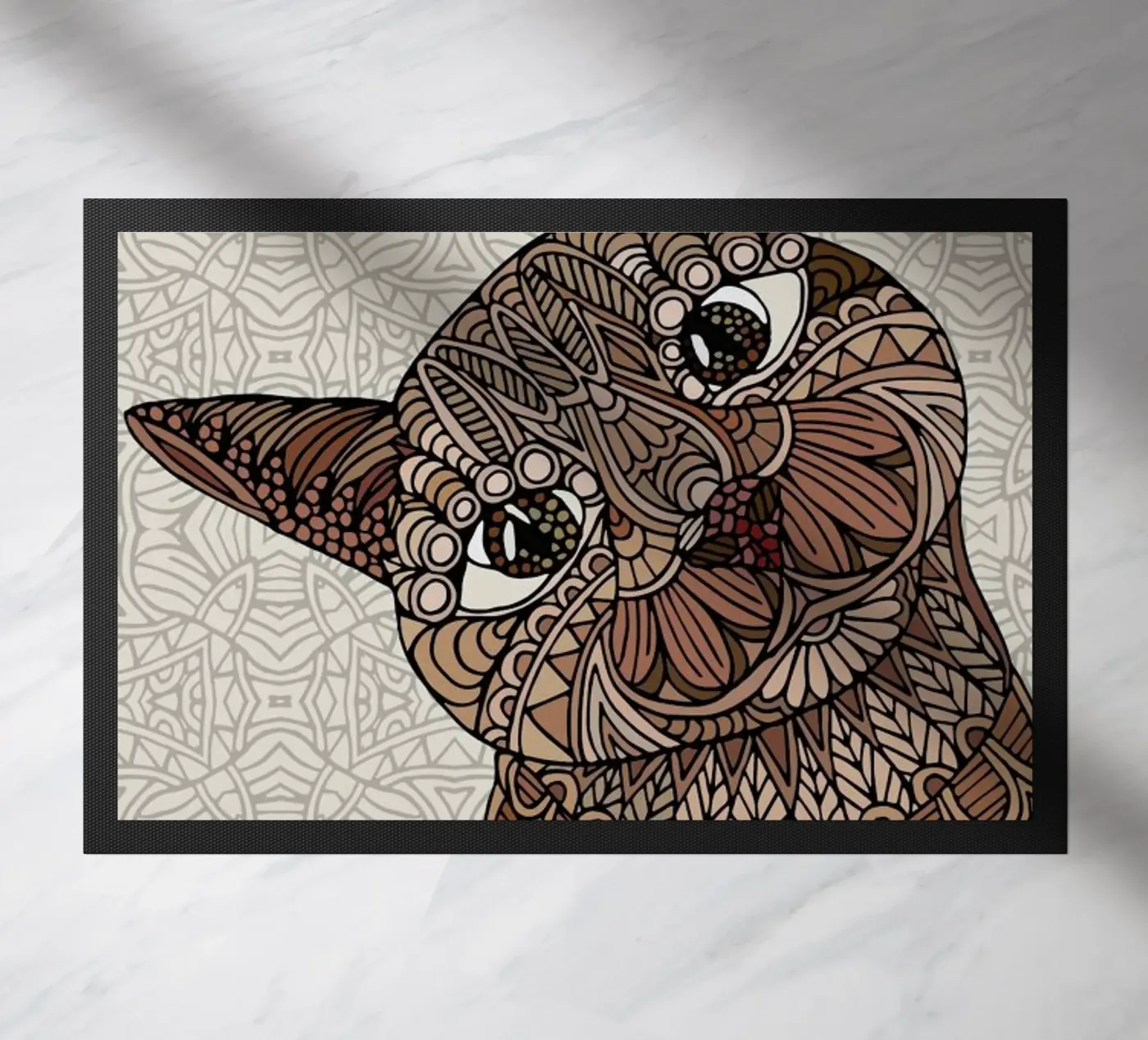 Hello Beautiful doormat by Angelika Parker