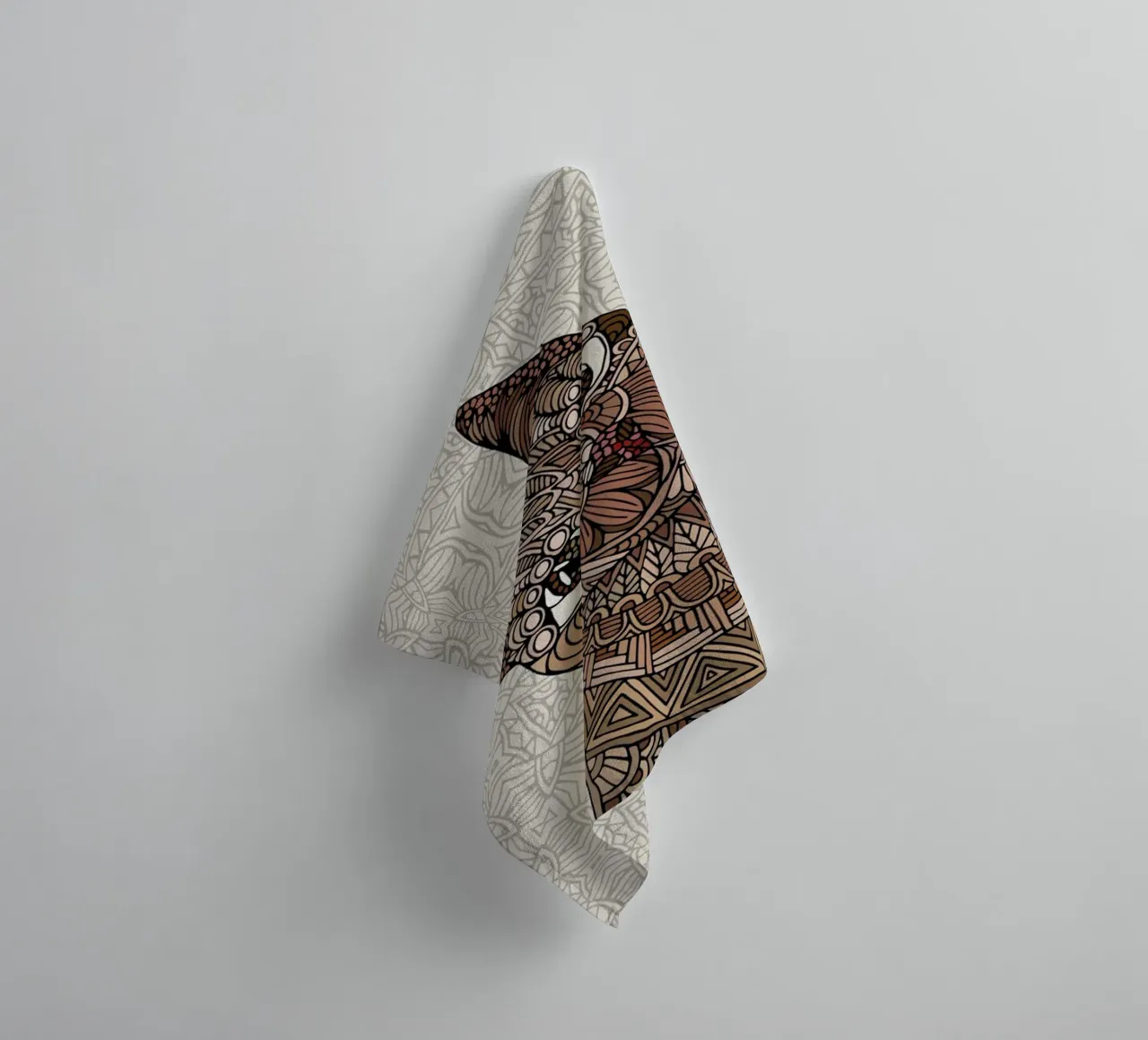 Hello Beautiful towel by Angelika Parker