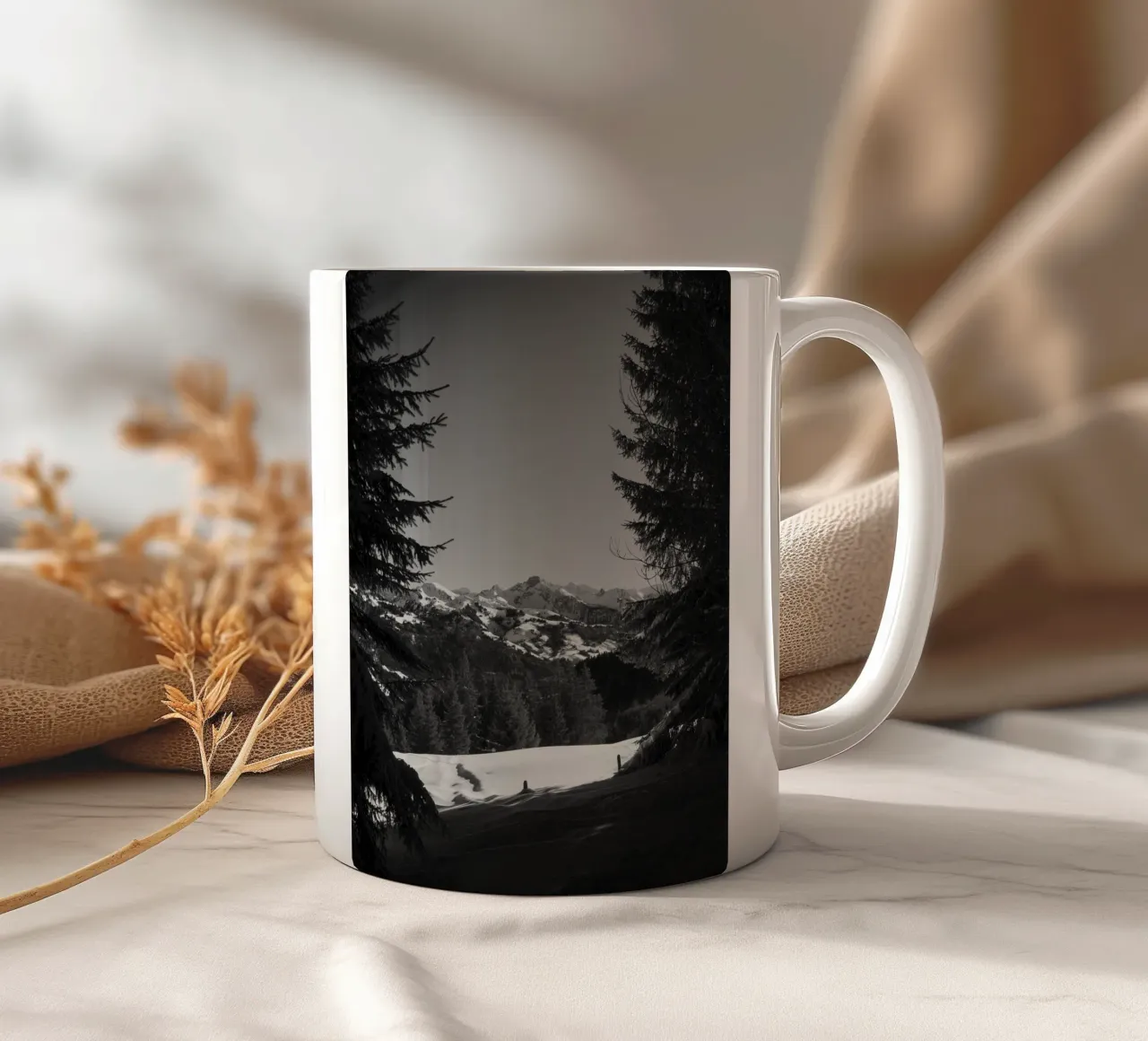 Alpine Monochrome Serenity tazza in ceramica da FujiSwiss
