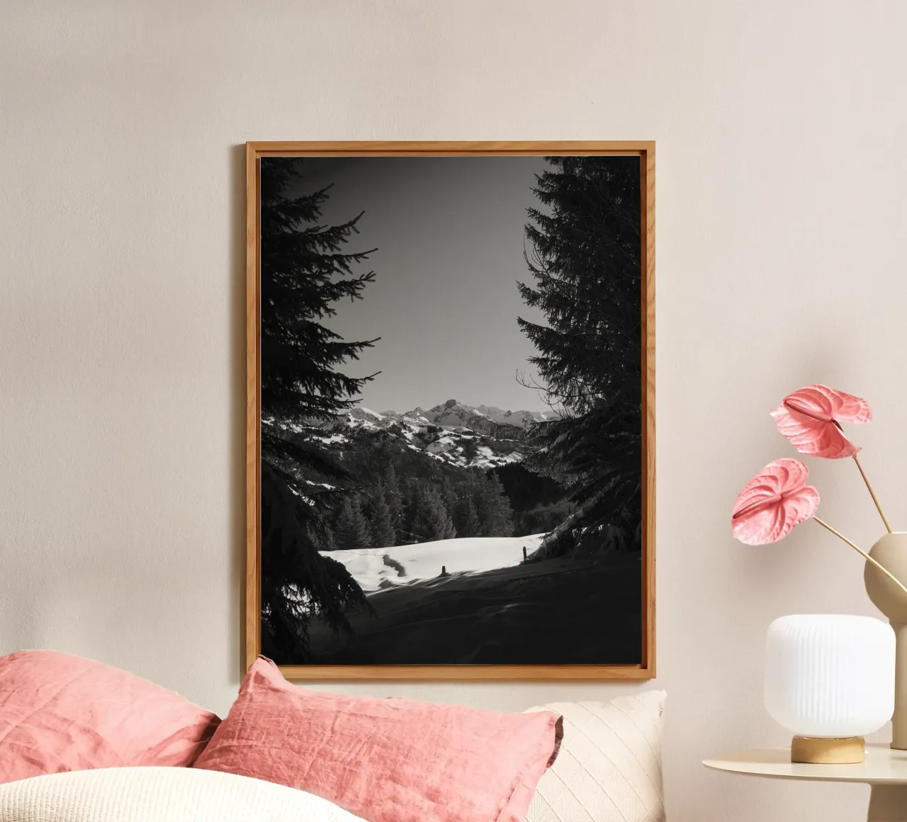 Alpine Monochrome Serenity alluminio dibond da FujiSwiss