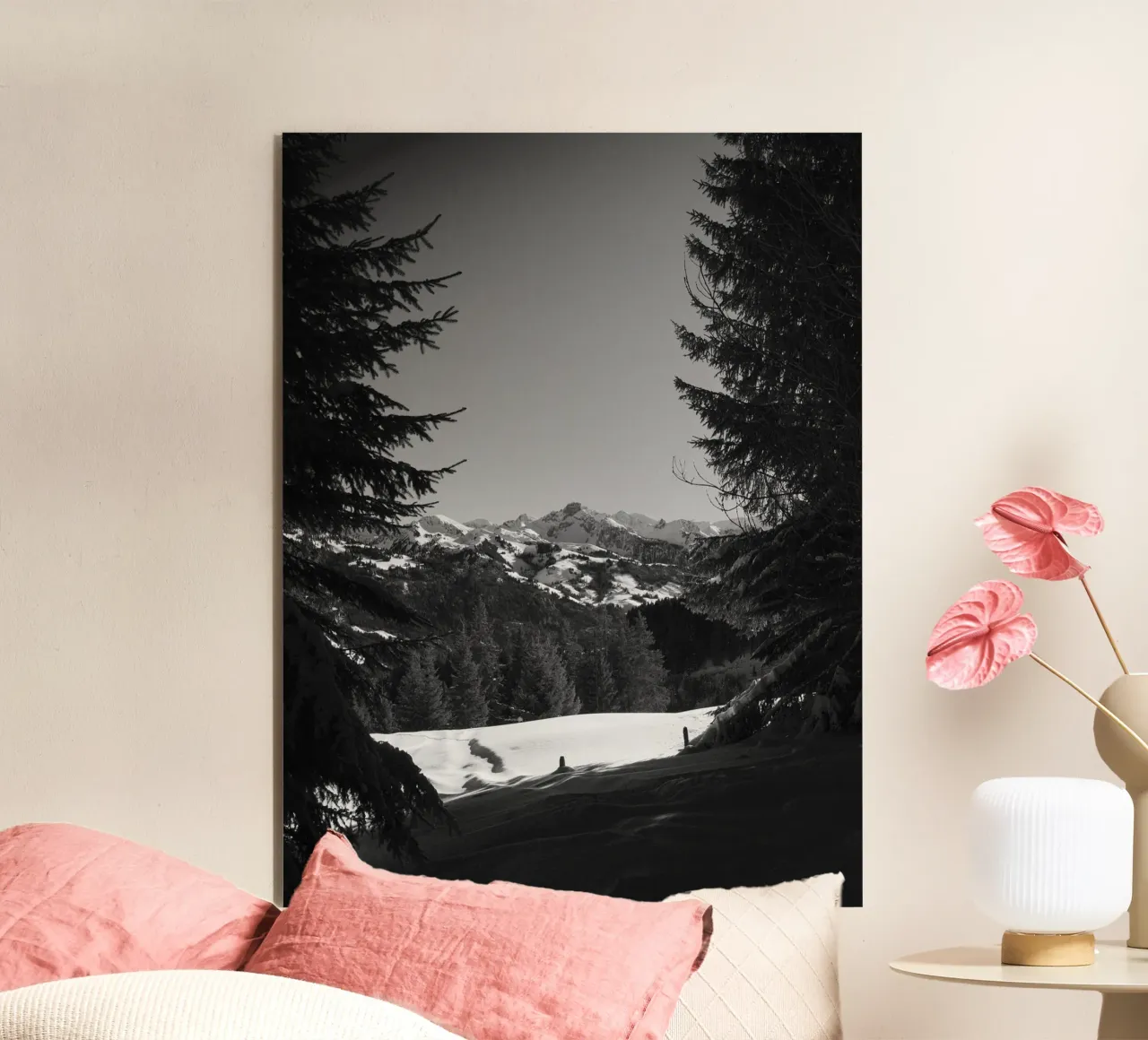 Alpine Monochrome Serenity alluminio dibond da FujiSwiss