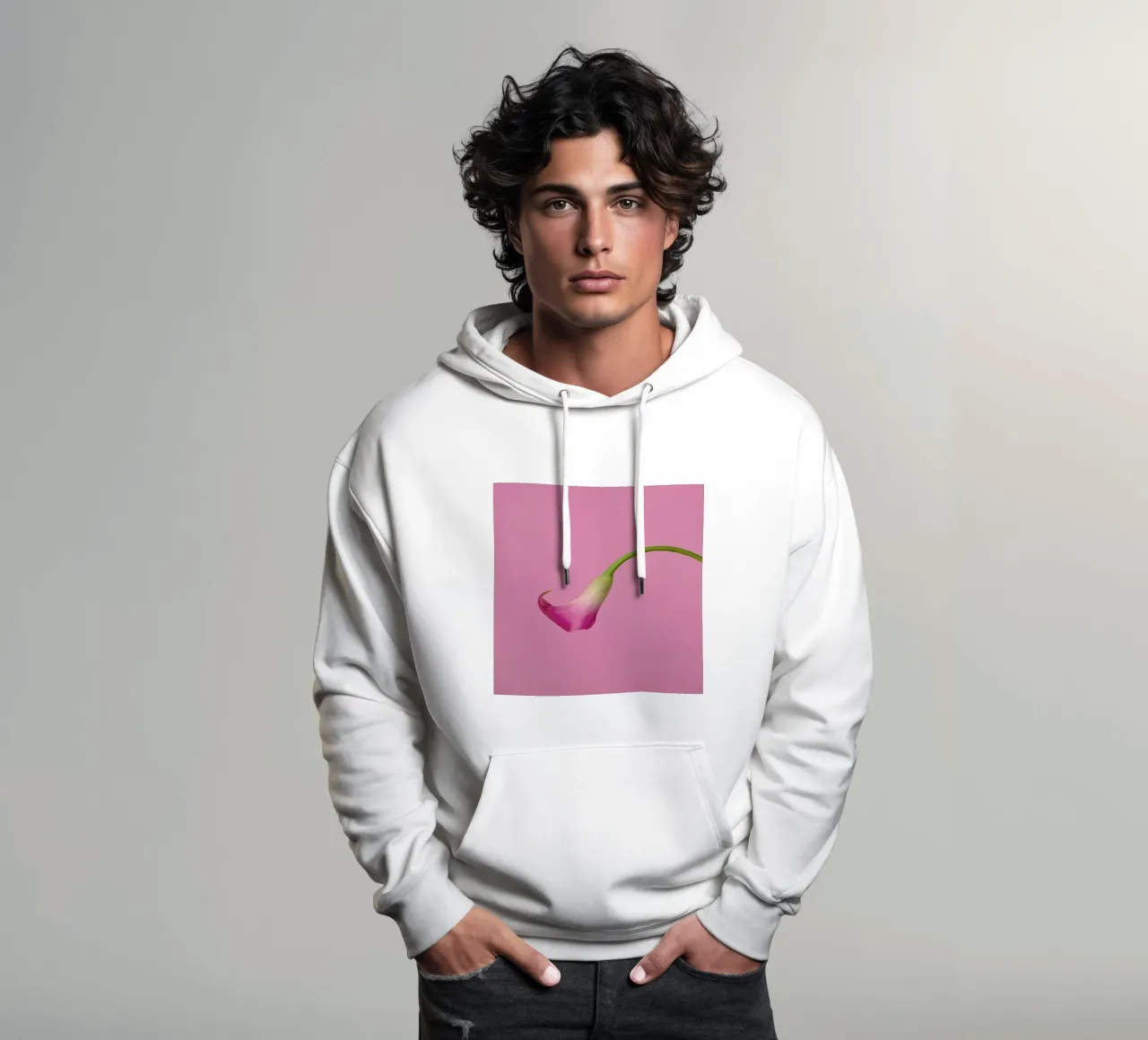 Pink felpa con cappuccio da Juj Winn