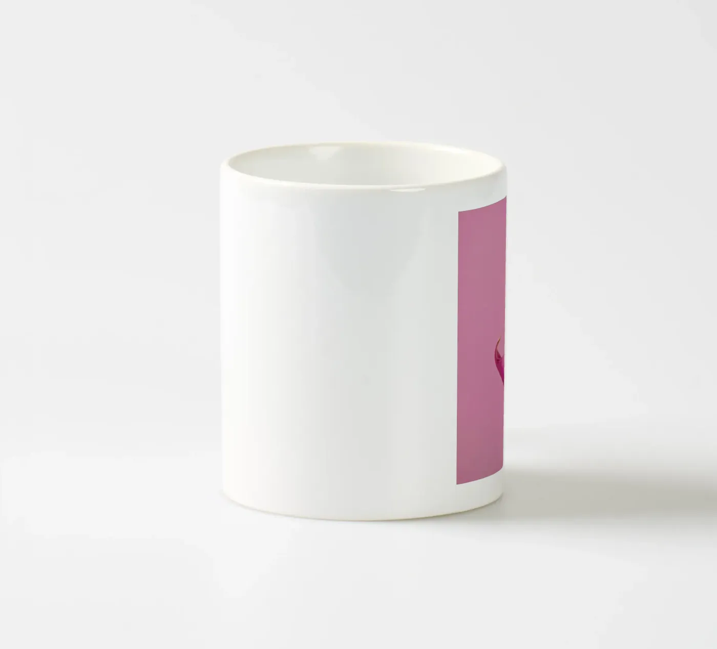 Pink ceramic mug by Juj Winn