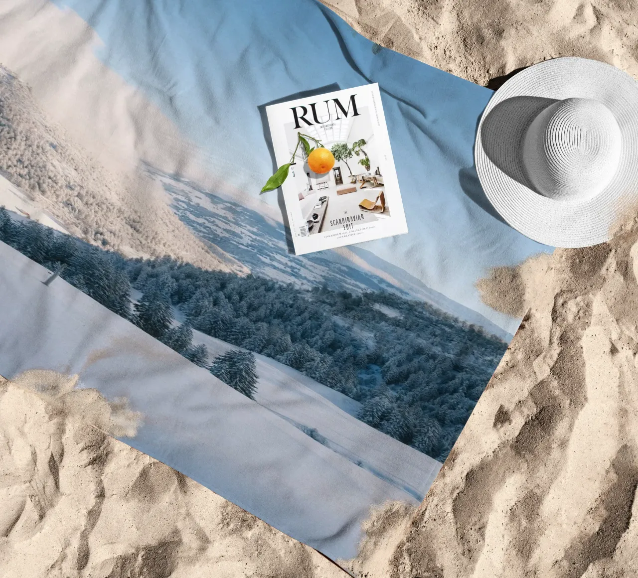 Alpine Whisper serviette de plage de FujiSwiss