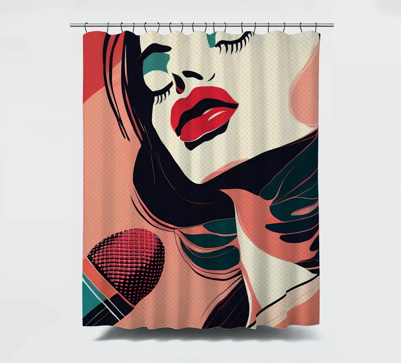 The Power of Song shower curtain by Indigo Rain