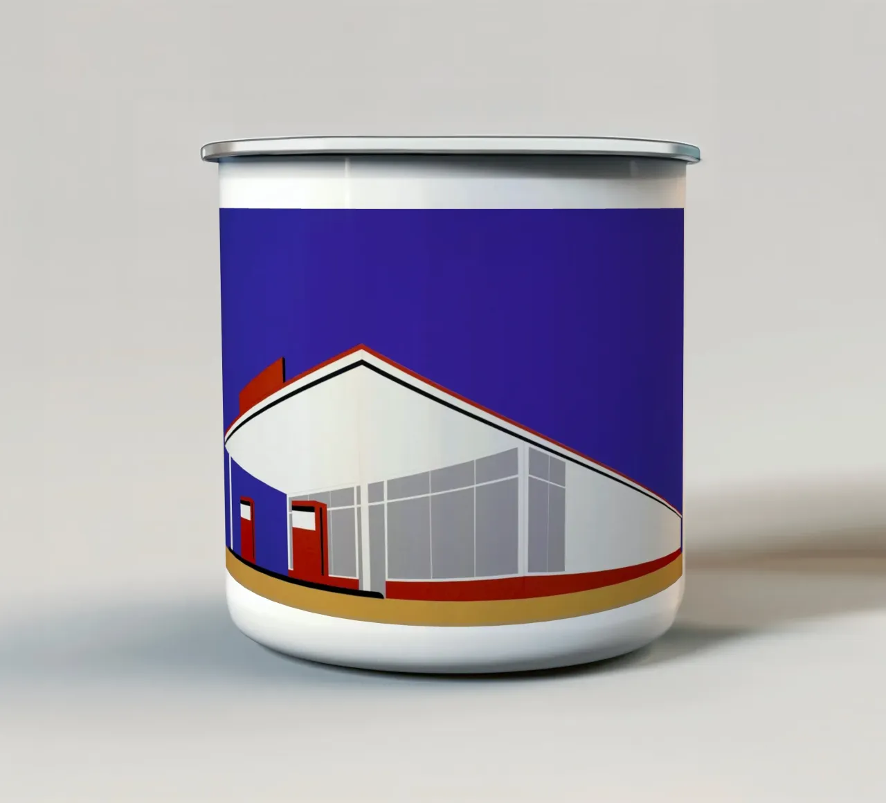 Gas Station 27 tazza in smalto da Rosi Feist