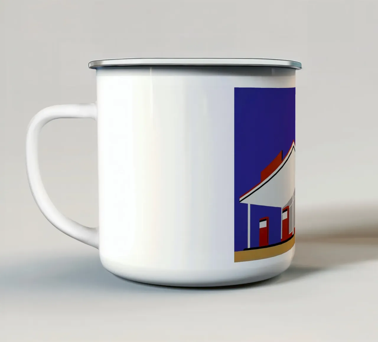 Gas Station 27 tazza in smalto da Rosi Feist