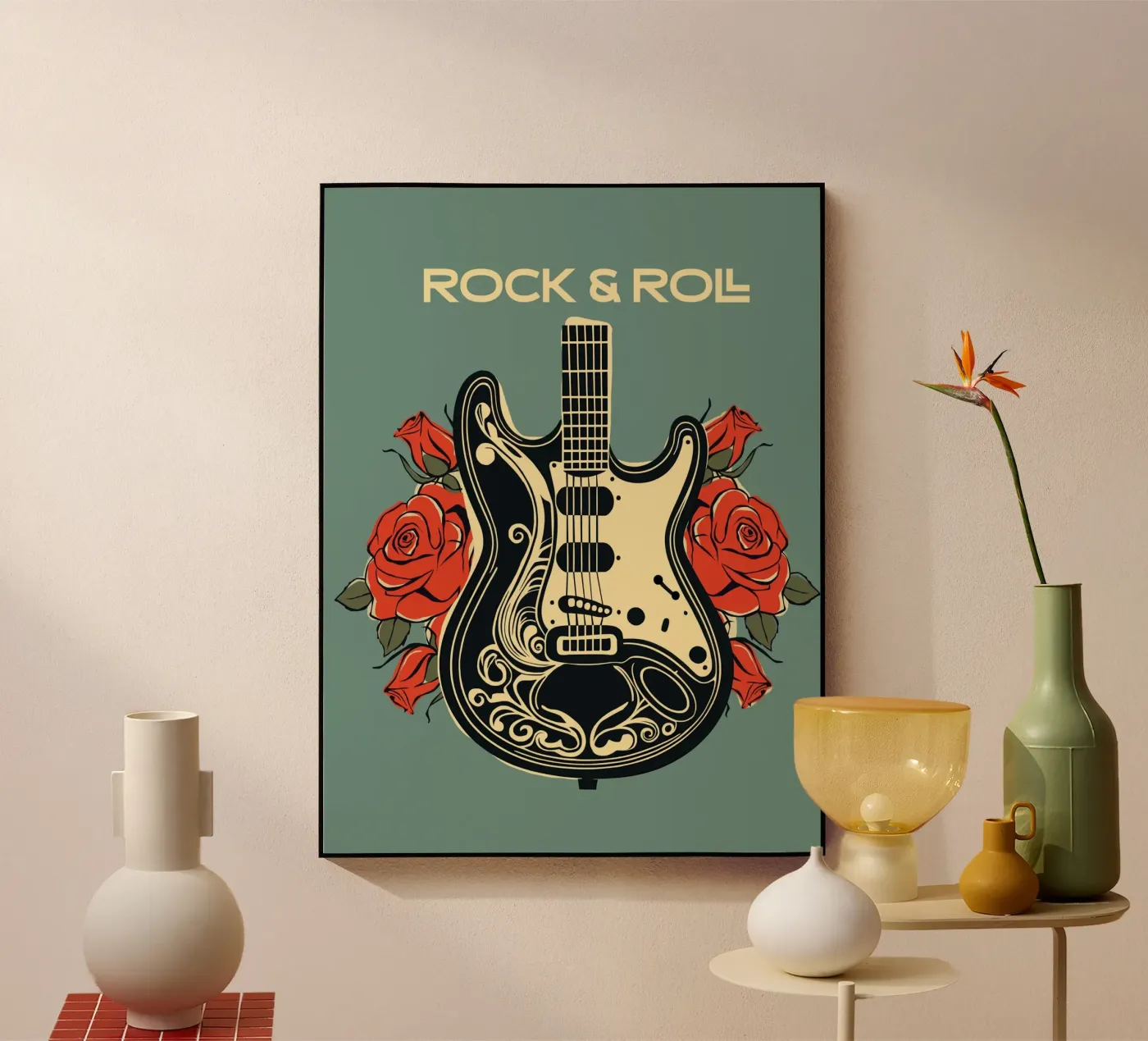 Streicher & Rosen Acryl-Glas von Indigo Rain