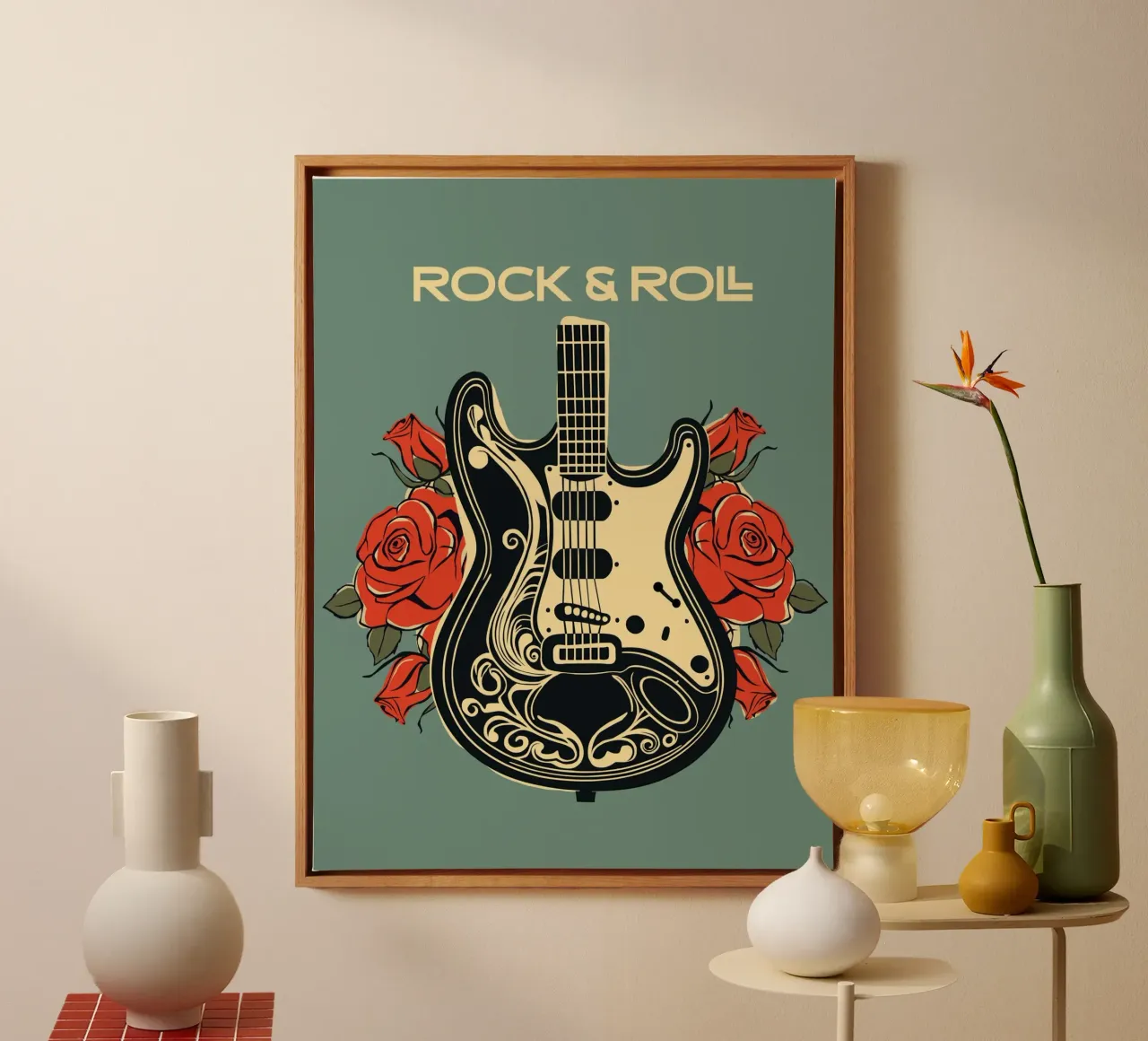 Corde e rose tela da Indigo Rain