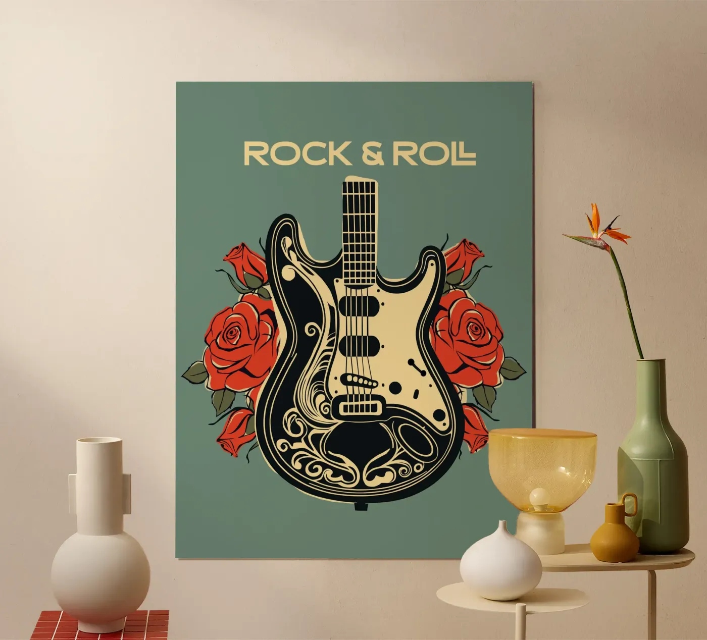 Strings & Roses poster by Indigo Rain
