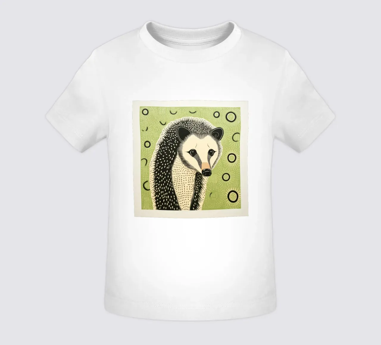 Opossum verde 2 maglietta neonato da Minimal Animal Art