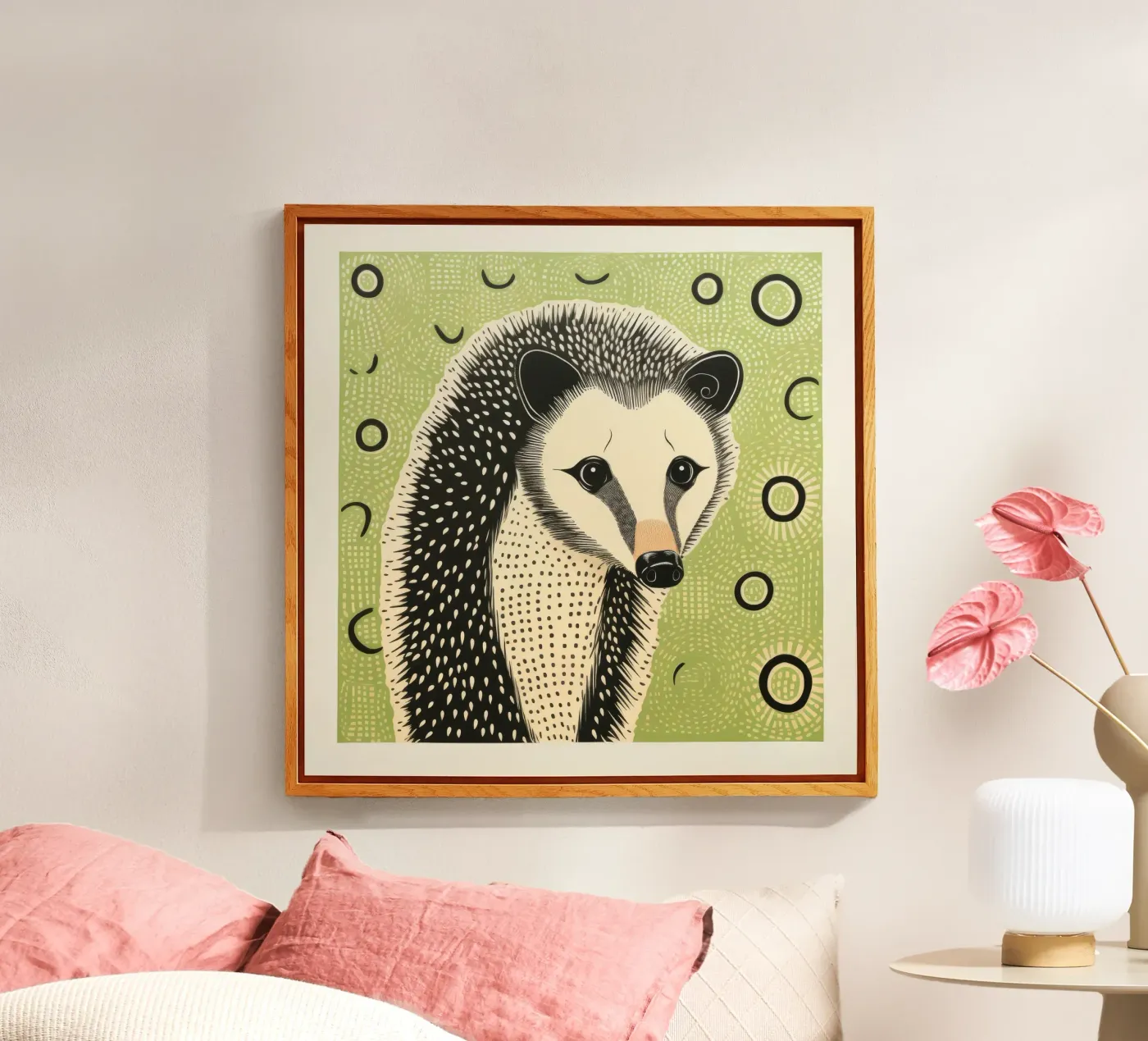 Green Opossum plexiglass da Minimal Animal Art