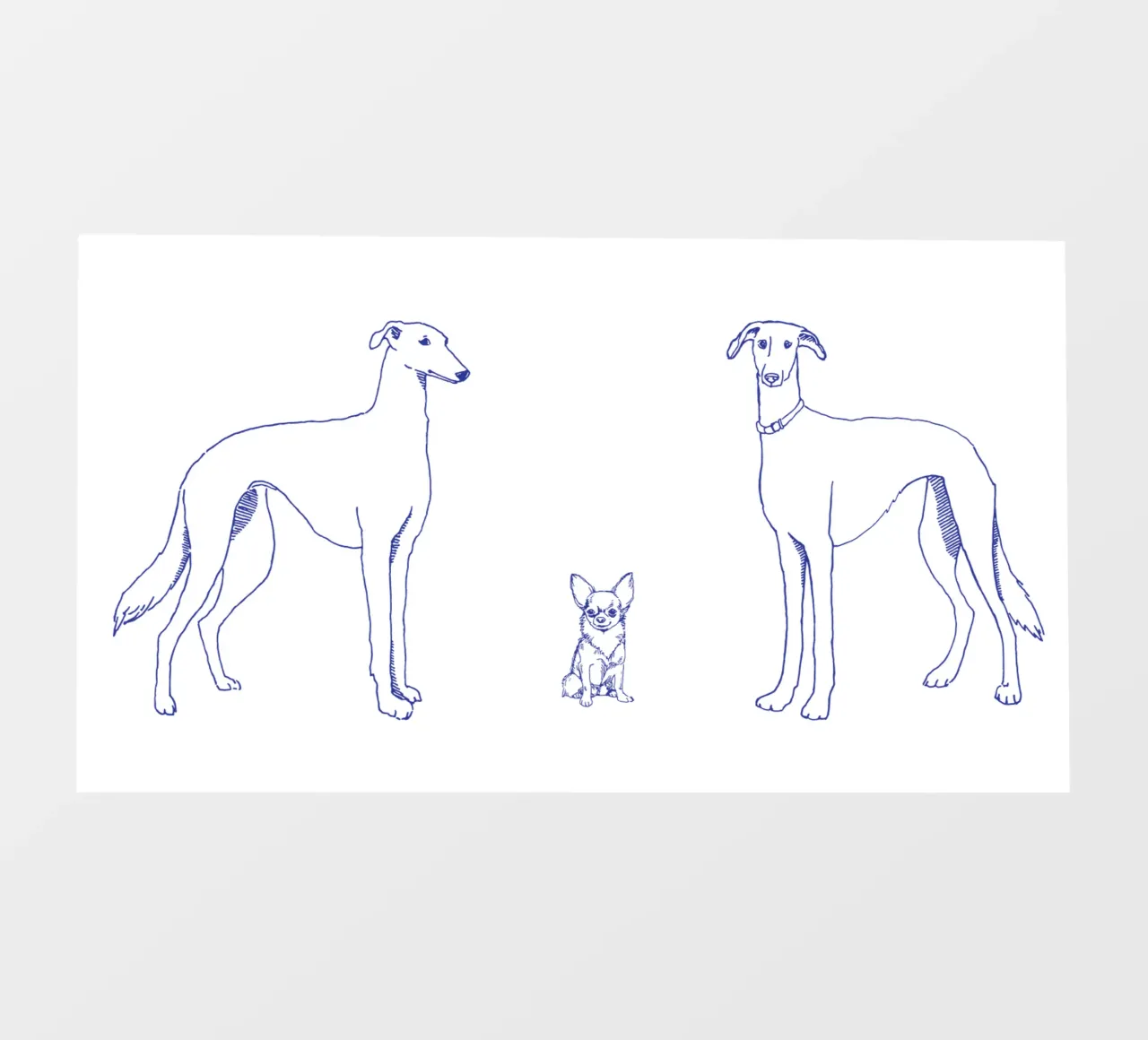 Blue Dogs carta da parati fotografica da Face & Content