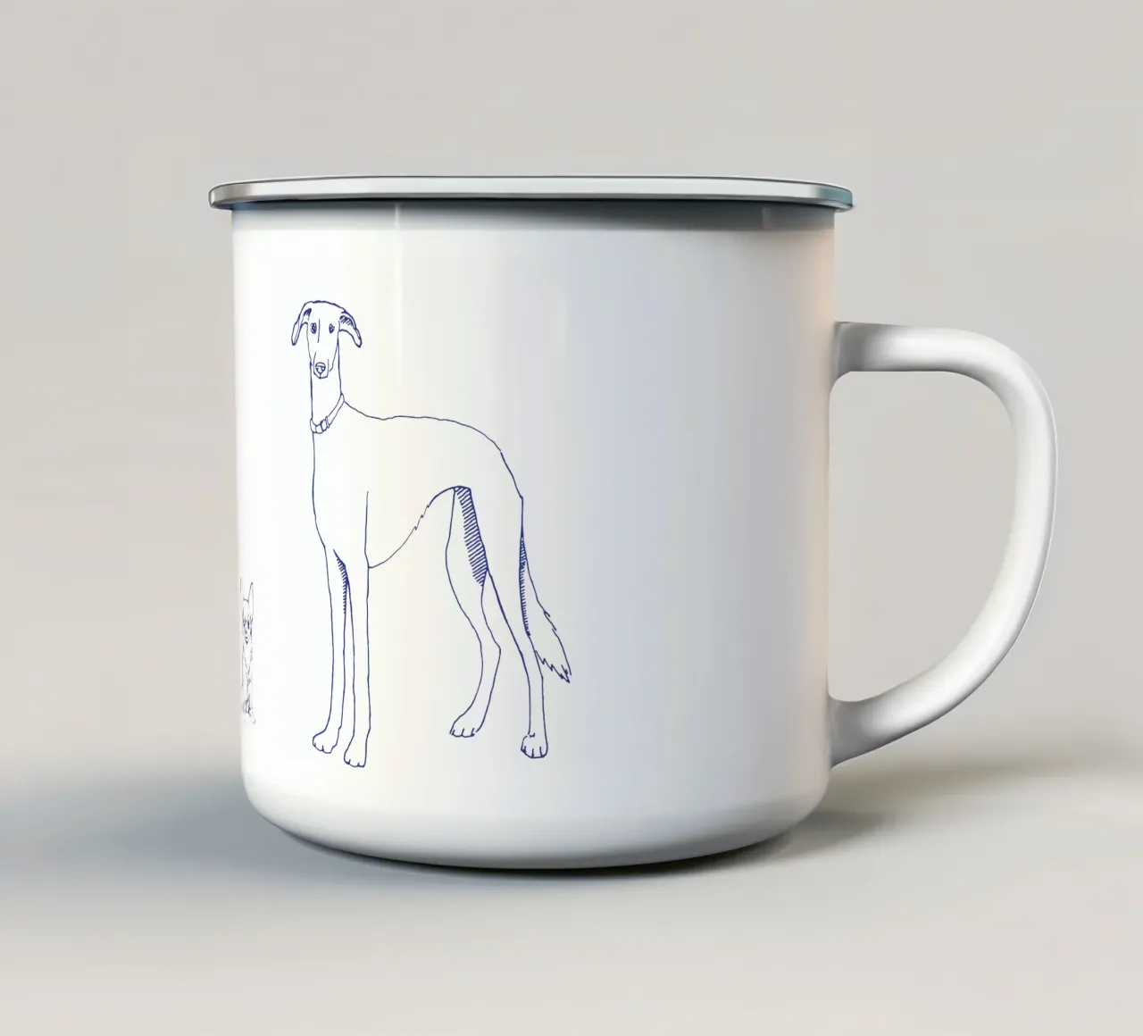 Blue Dogs tazza in smalto da Face & Content