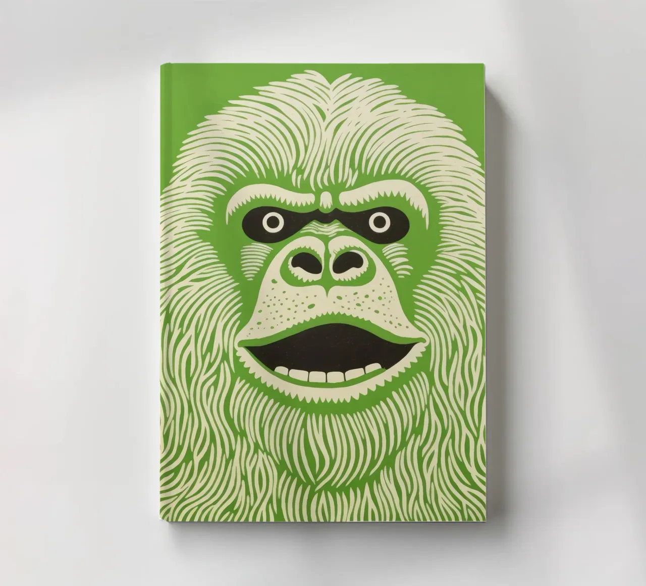 Orang-outan vert 3 carnet de notes de Minimal Animal Art
