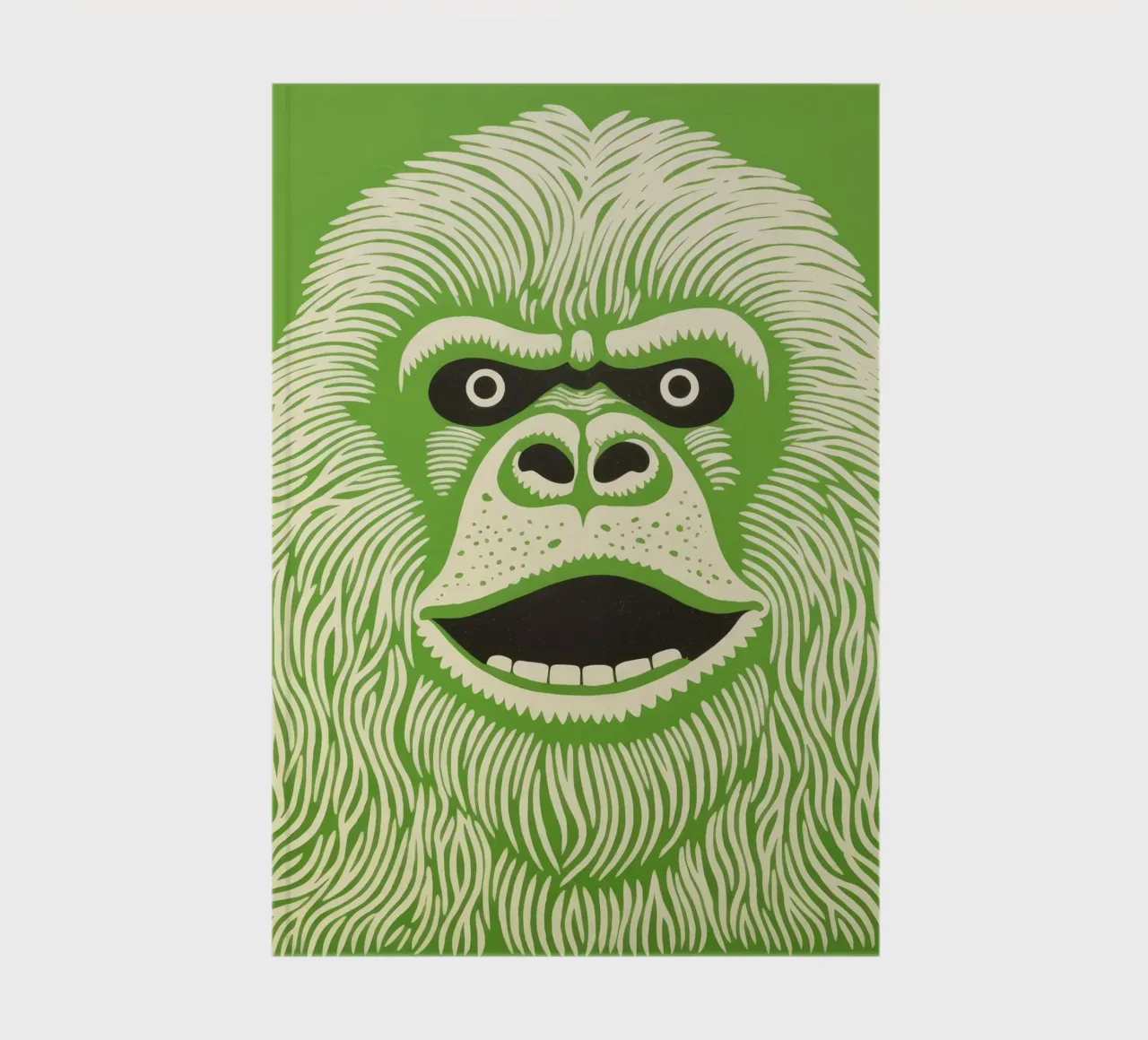 Orang-outan vert 3 carnet de notes de Minimal Animal Art
