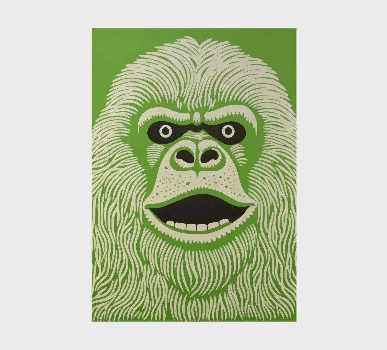 Orang-outan vert 3 carnet de notes de Minimal Animal Art