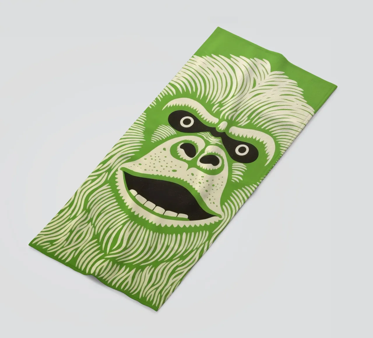 Orangutan verde 3 telo mare da Minimal Animal Art