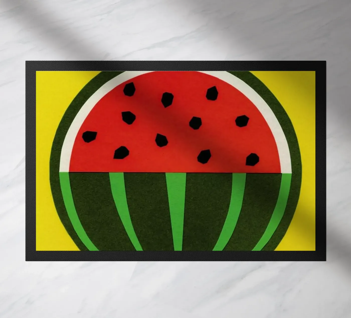Three Quarter Melon doormat by Rosi Feist