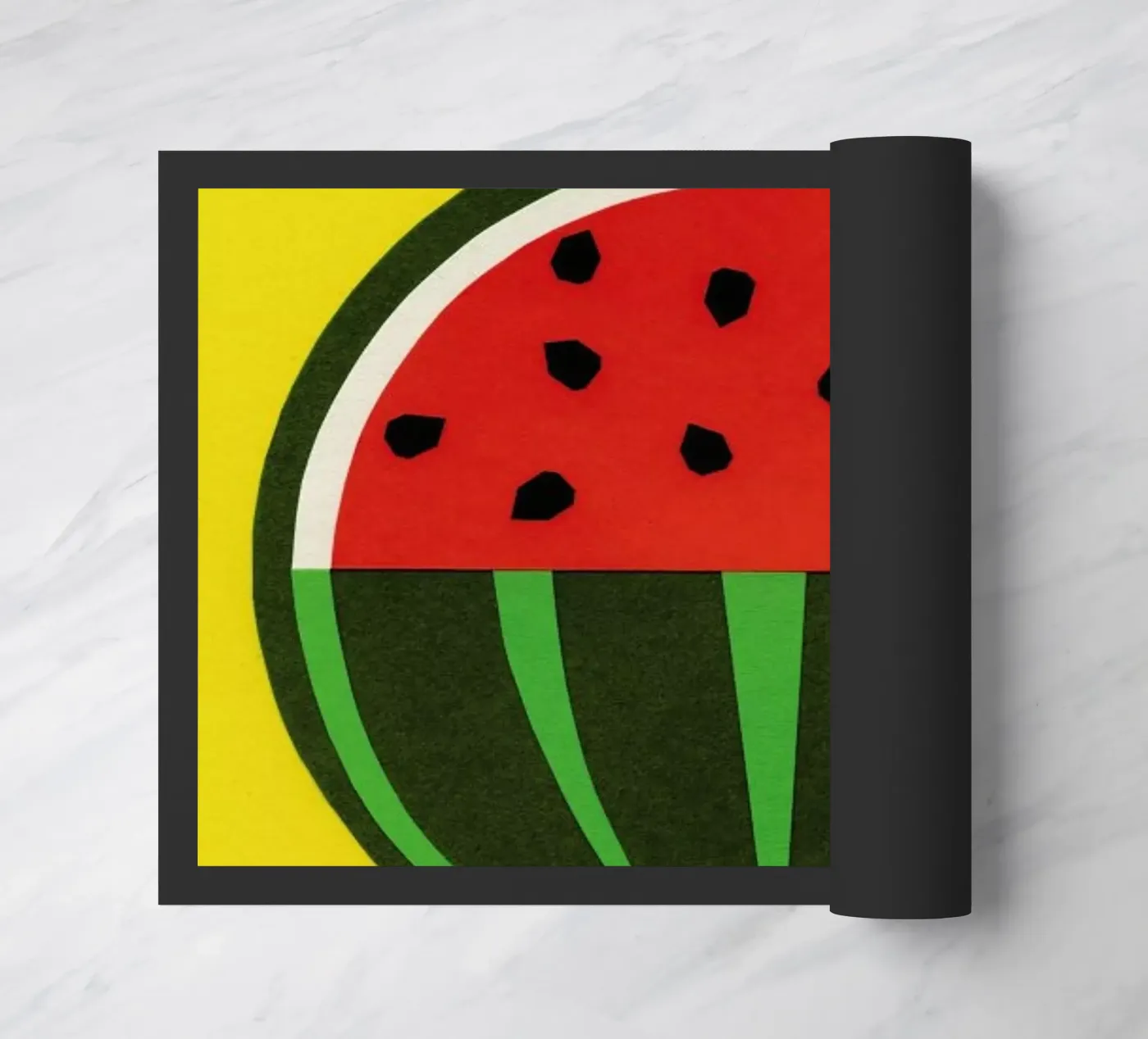 Three Quarter Melon doormat by Rosi Feist