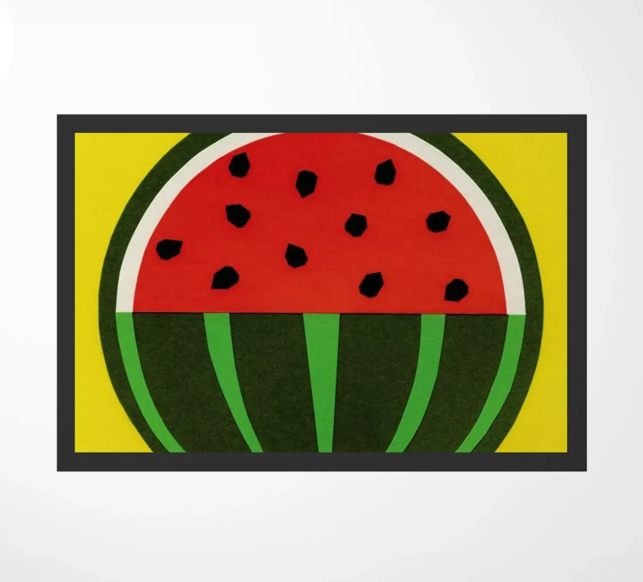 Three Quarter Melon doormat by Rosi Feist
