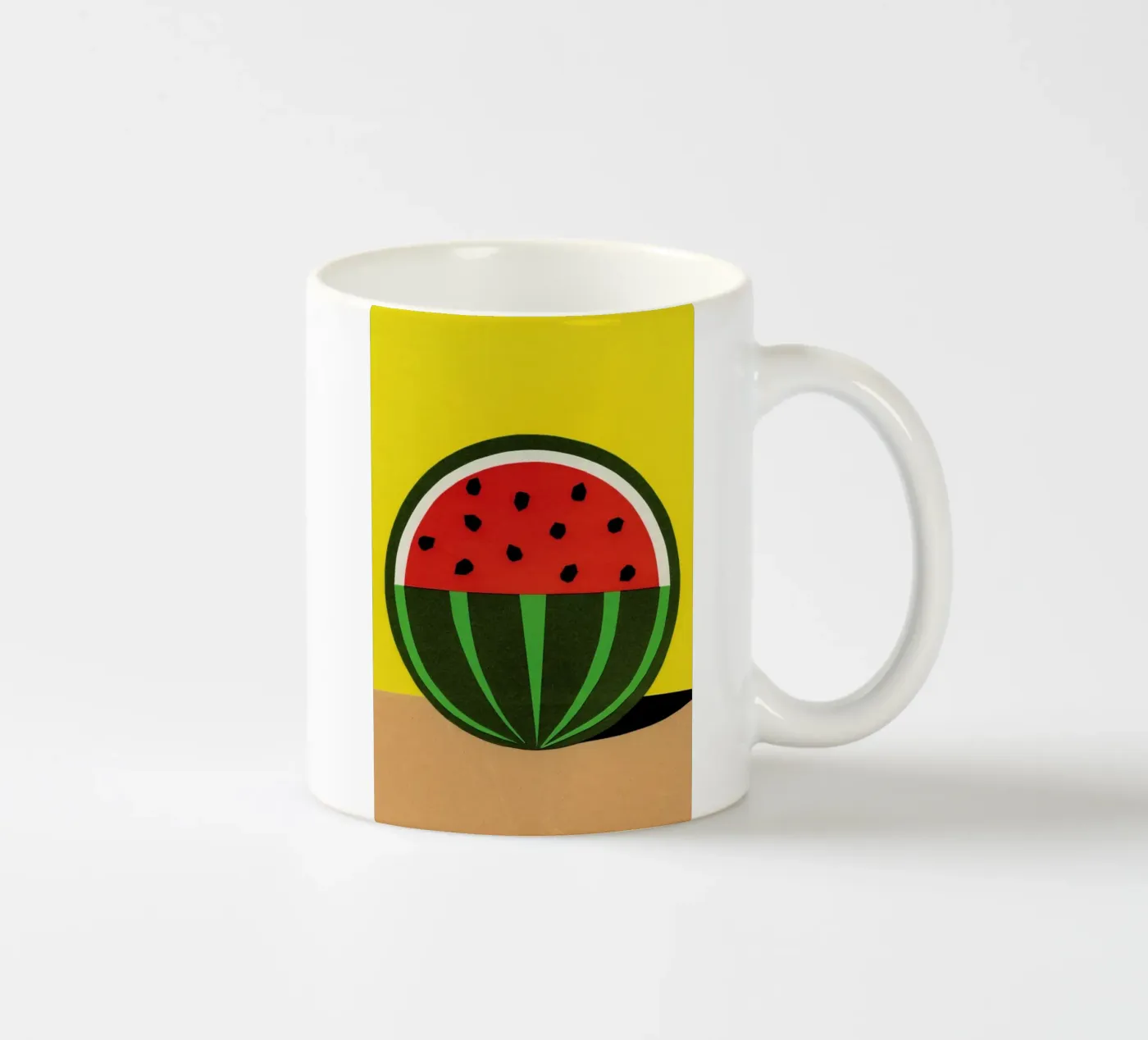Three Quarter Melon ceramic mug by Rosi Feist
