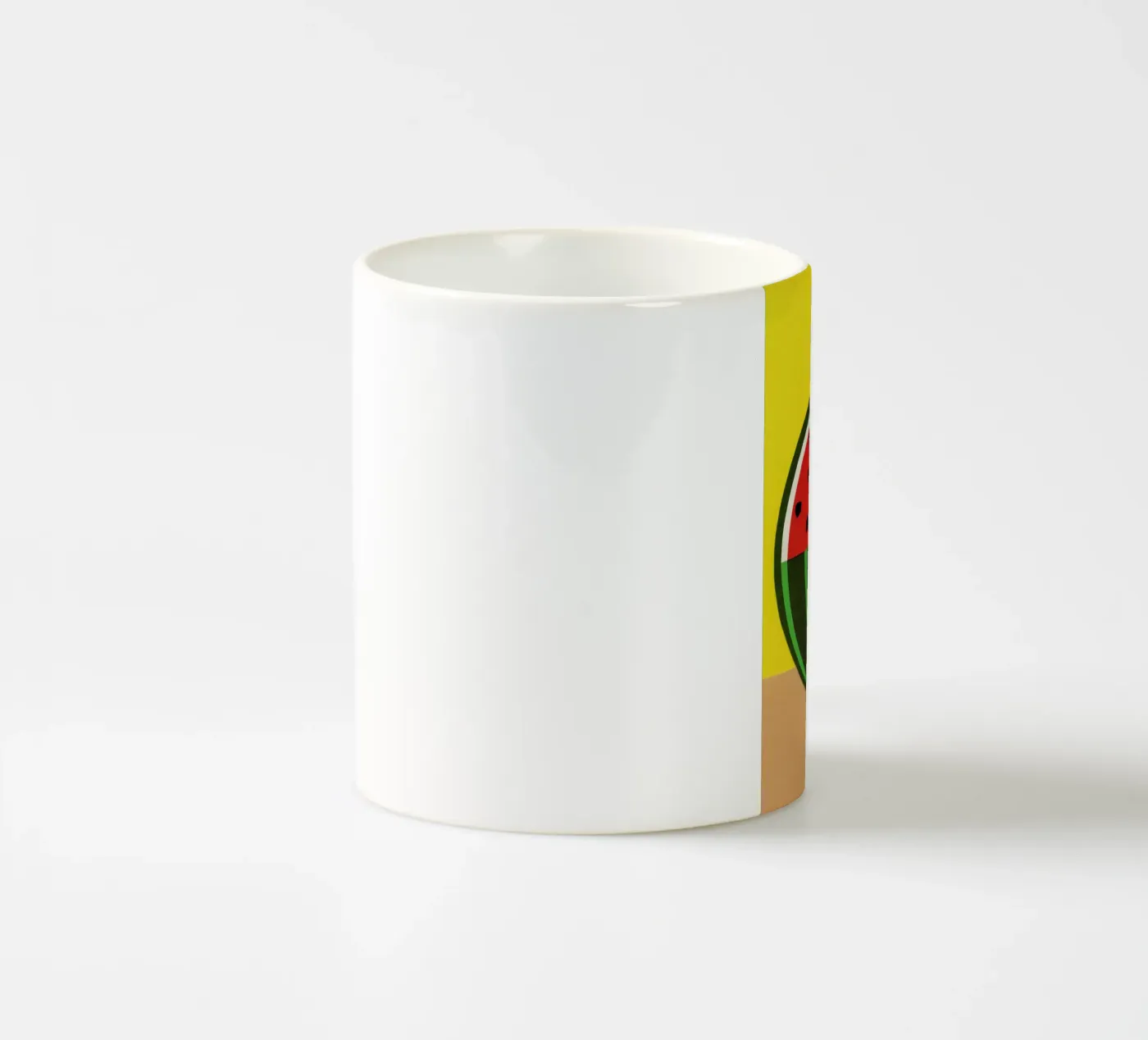 Three Quarter Melon ceramic mug by Rosi Feist