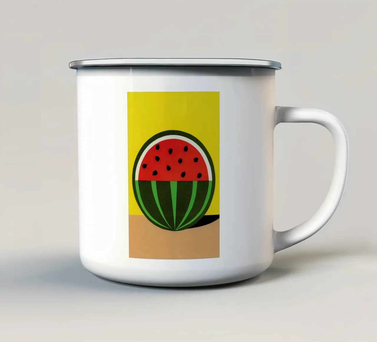 Three Quarter Melon tazza in smalto da Rosi Feist