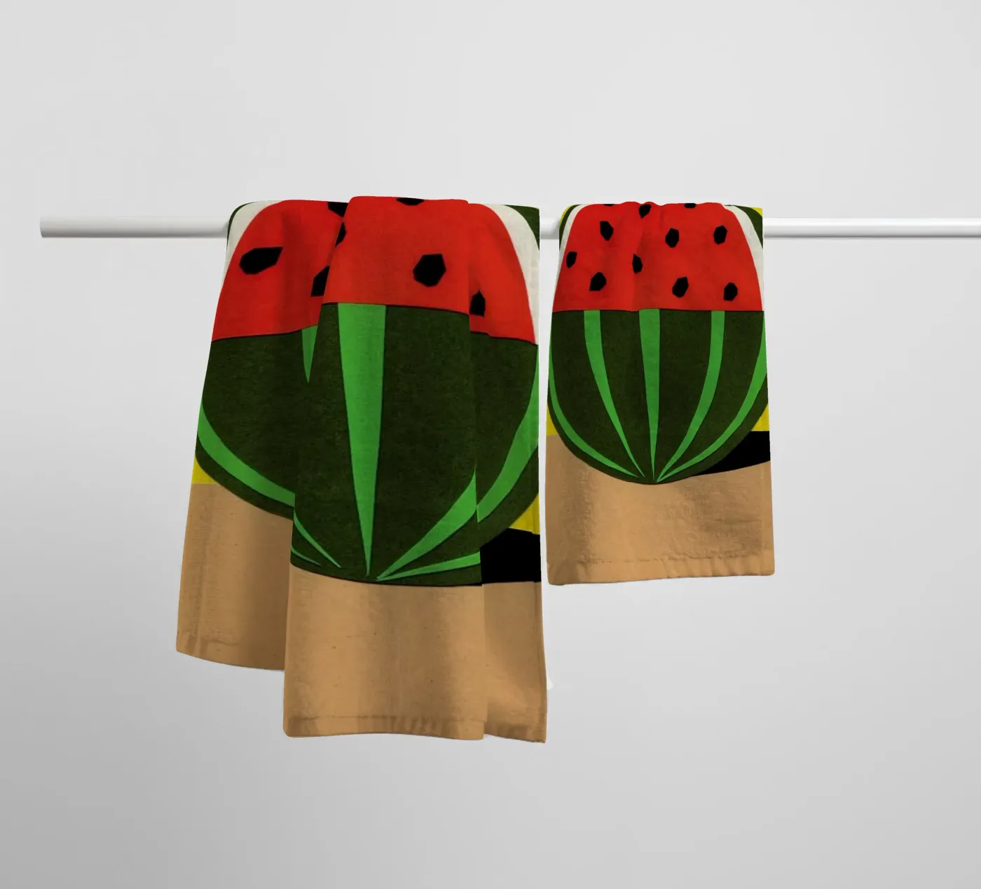 Three Quarter Melon badhanddoek van Rosi Feist