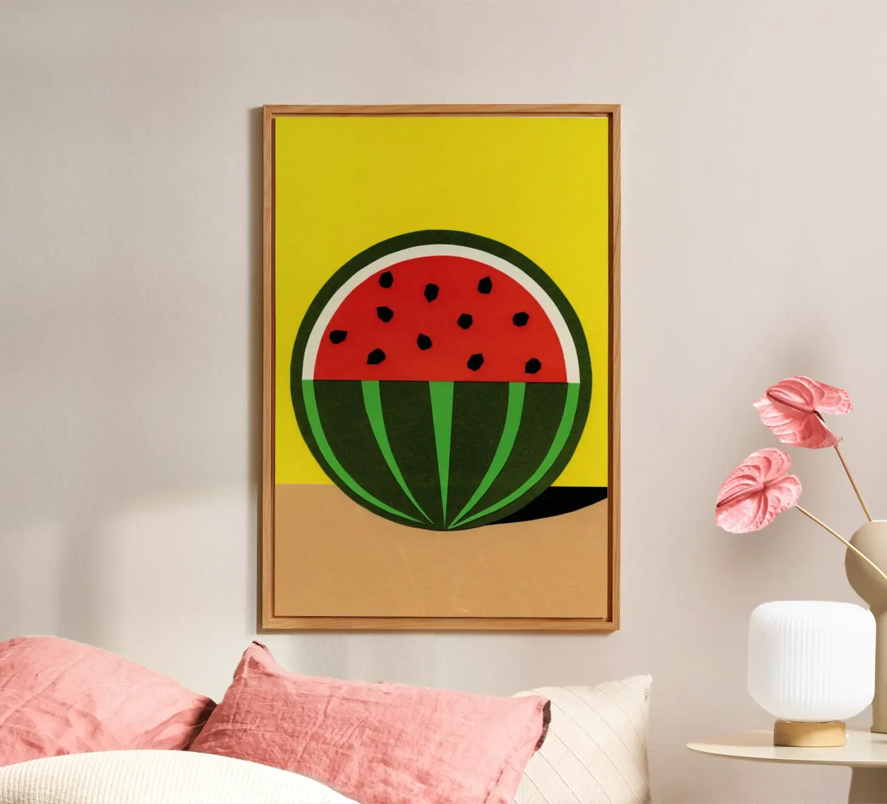 Three Quarter Melon alluminio dibond da Rosi Feist