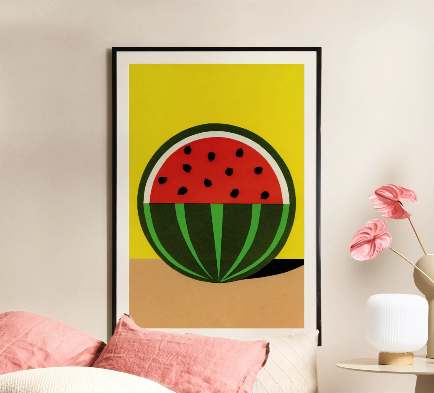 Three Quarter Melon poster by Rosi Feist