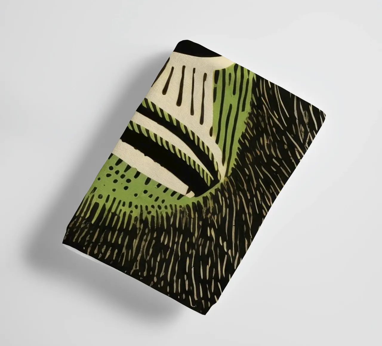 Green Orangutan 4 towel by Minimal Animal Art