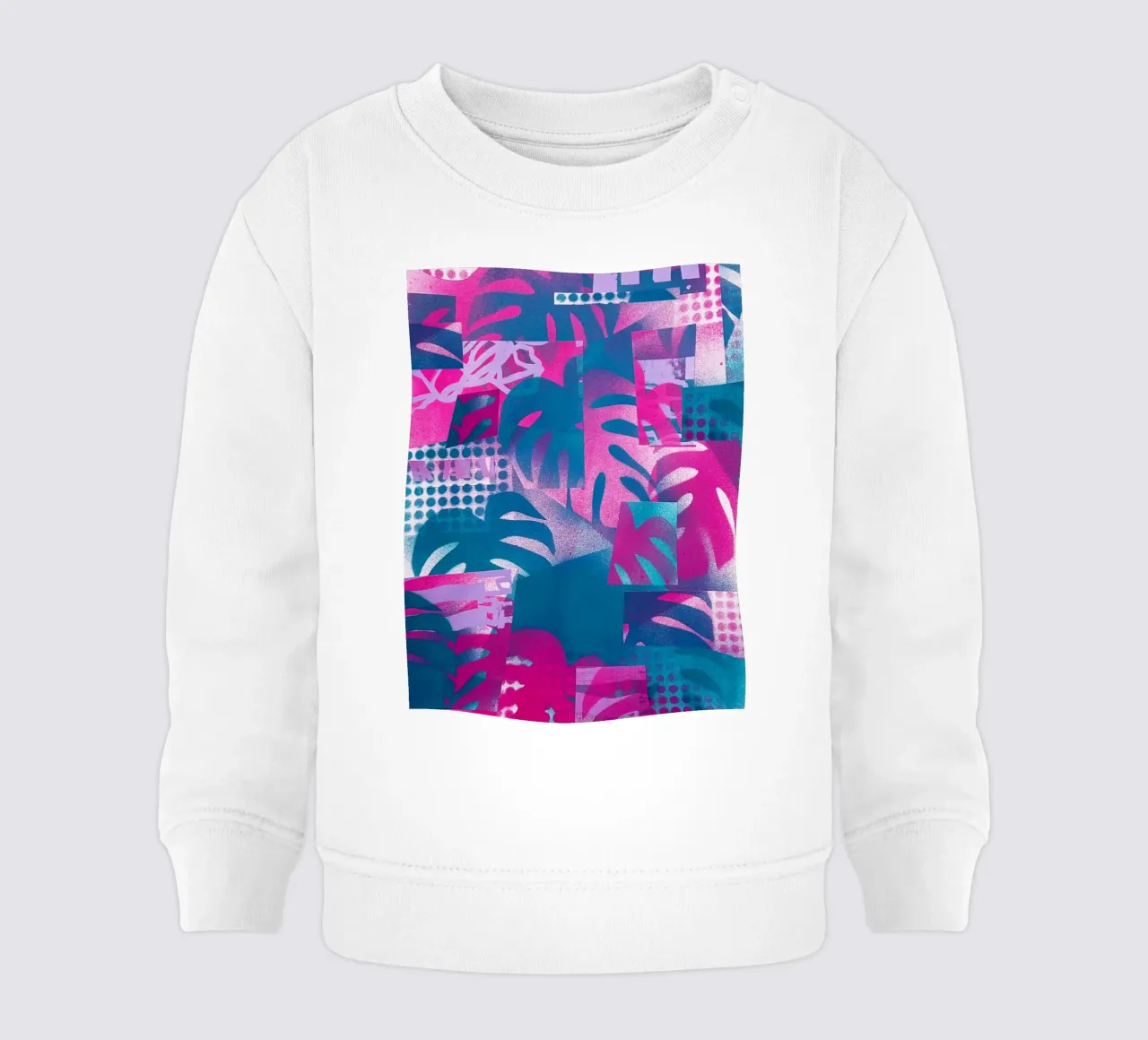 Miami Vibes Monstera felpa neonato da Kim Hubball Studio