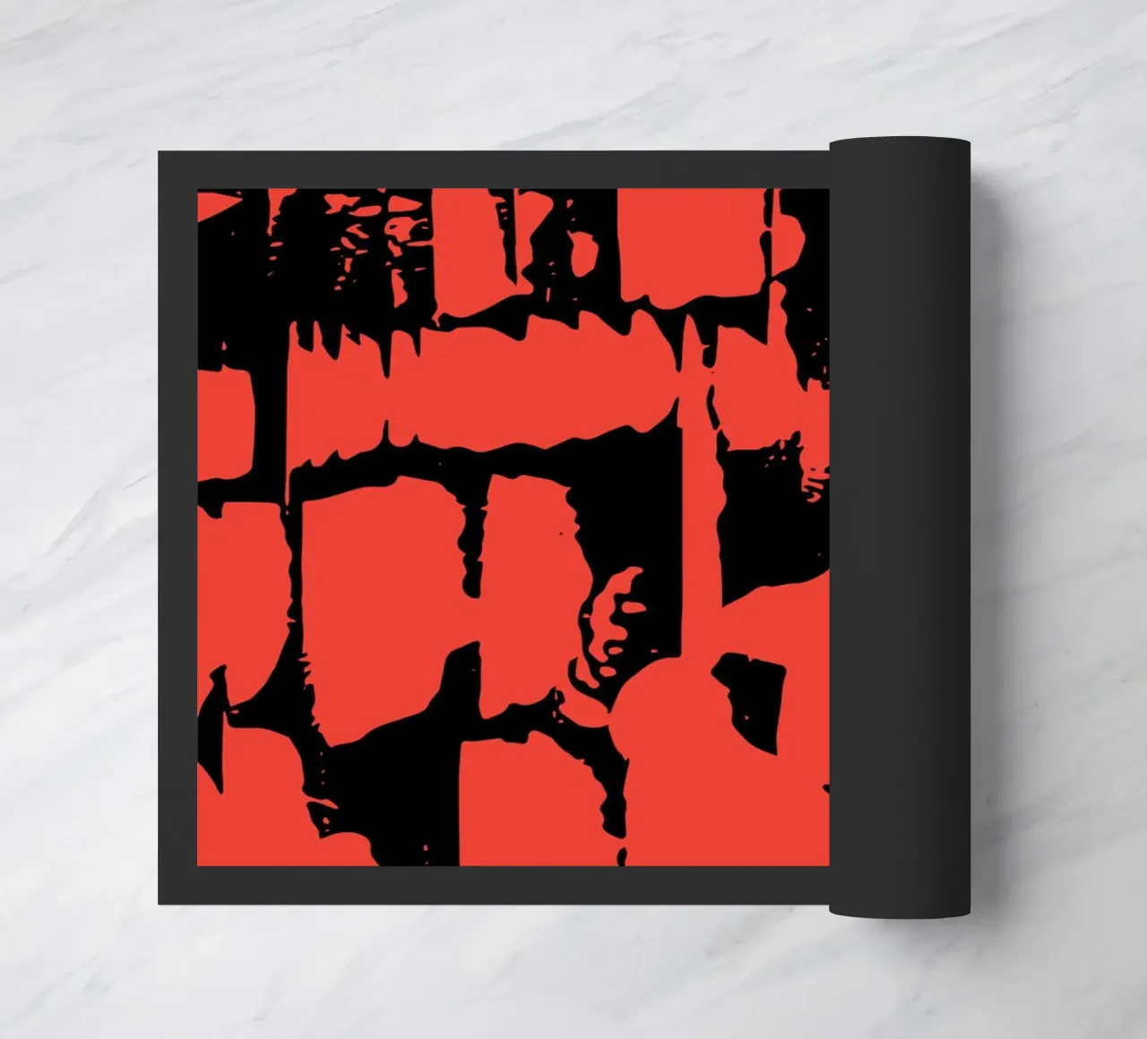 Grunge Pattern Fußmatte von Kim Hubball Studio