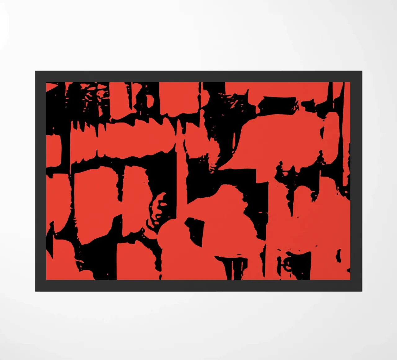 Grunge Pattern Fußmatte von Kim Hubball Studio