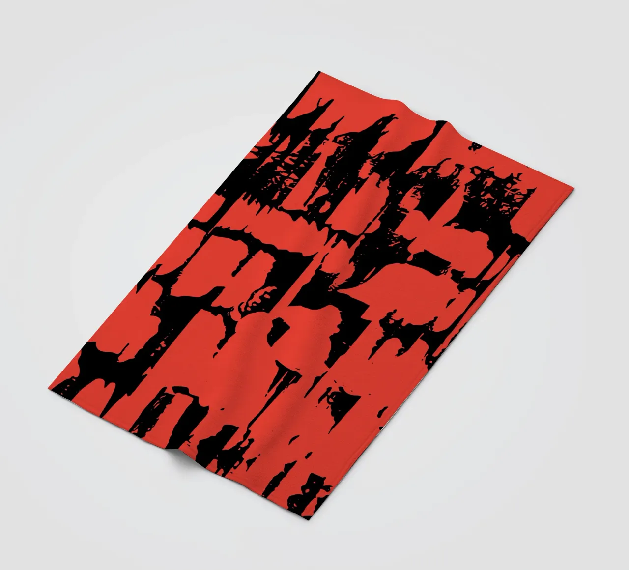 Grunge Pattern fleece blanket by Kim Hubball Studio