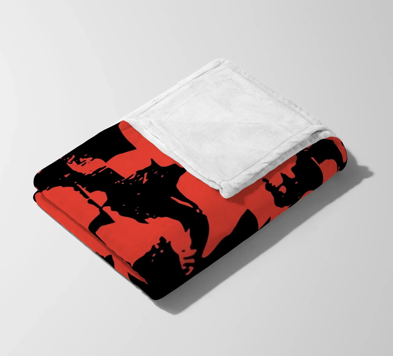 Grunge Pattern fleece blanket by Kim Hubball Studio