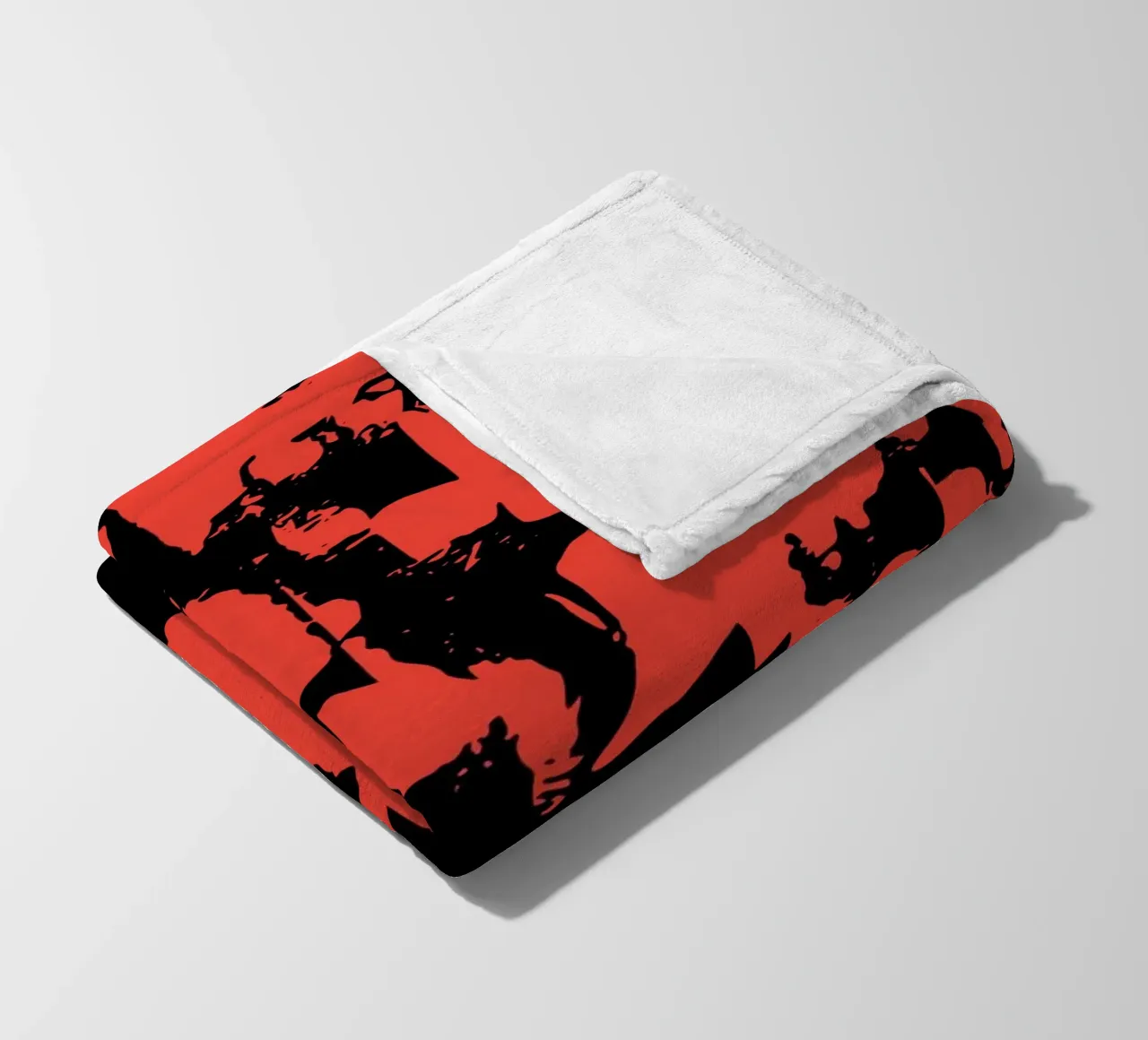 Grunge Pattern fleece blanket by Kim Hubball Studio