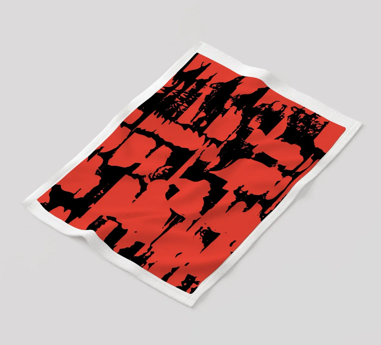 Grunge Pattern fleece blanket by Kim Hubball Studio