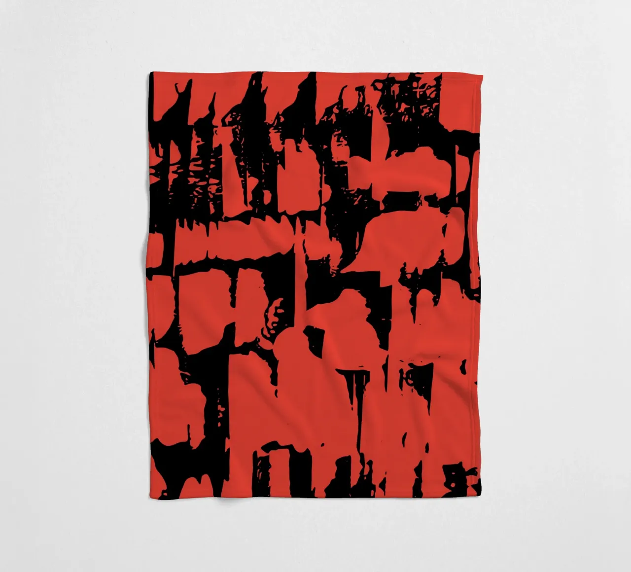 Grunge Pattern fleece blanket by Kim Hubball Studio